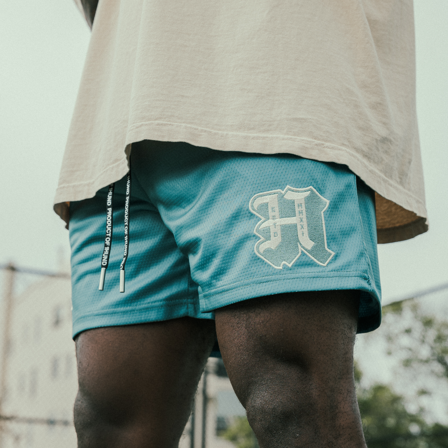 Sports Club Mesh Shorts in Dark Green