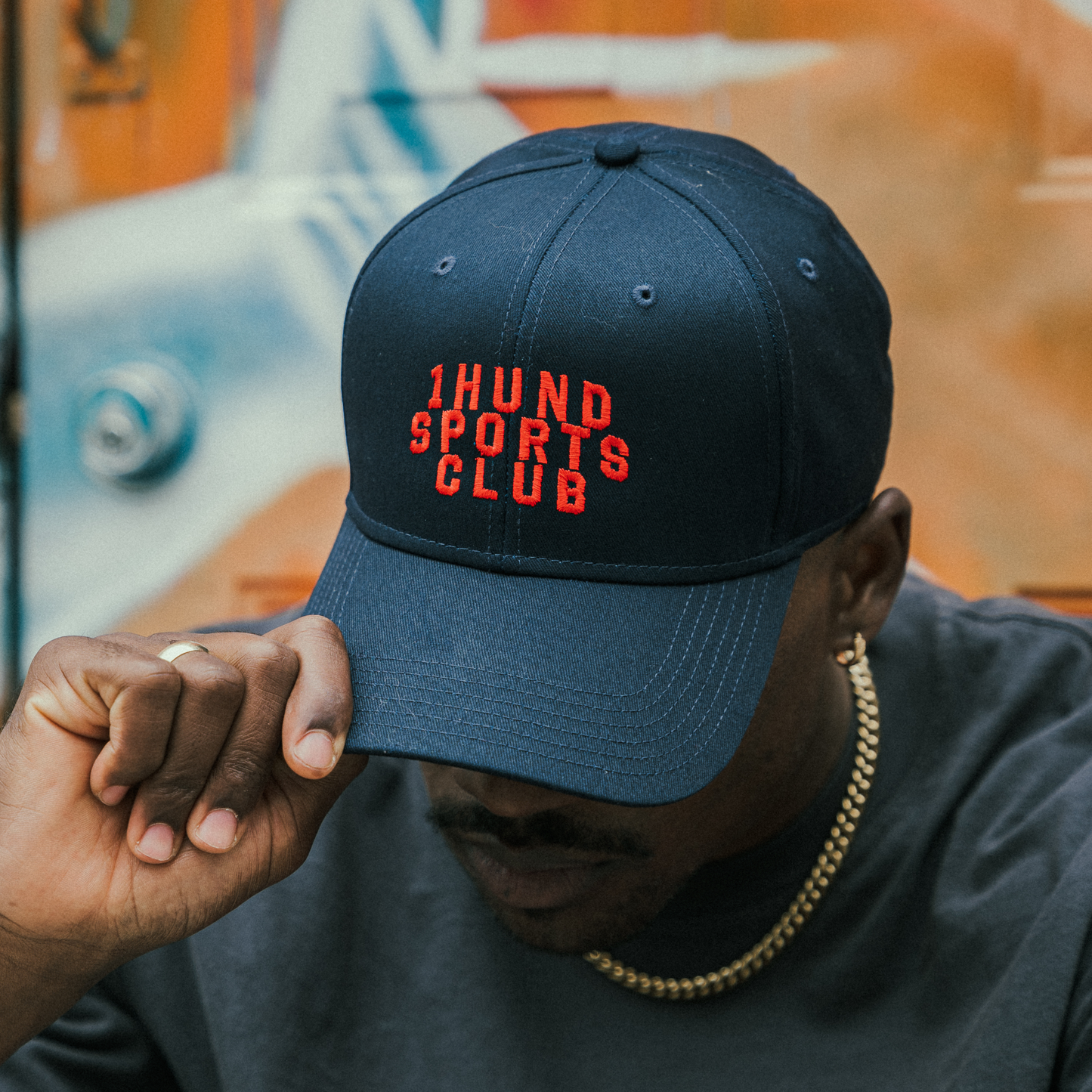 Sports Club Cap in Navy