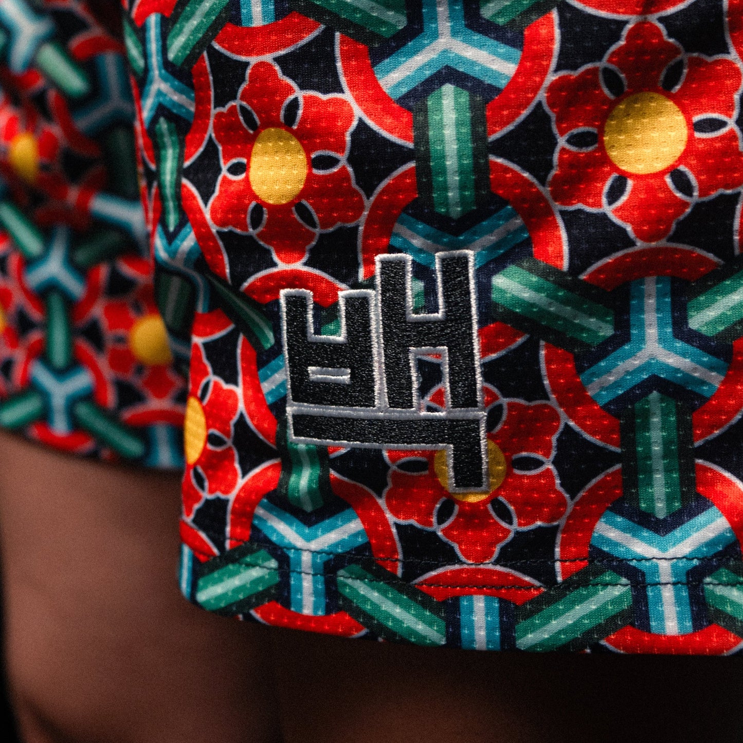Dancheong Mesh Shorts in Multicolor