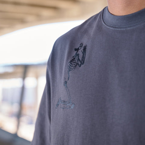 Memento Mori Mortality Tee in Grey