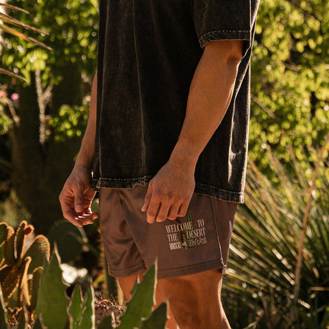 Mojave Mesh Shorts in Warm Grey