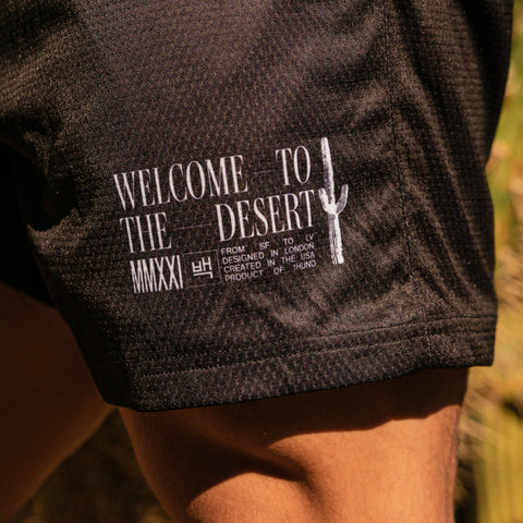 Saguaro Mesh Shorts in Black