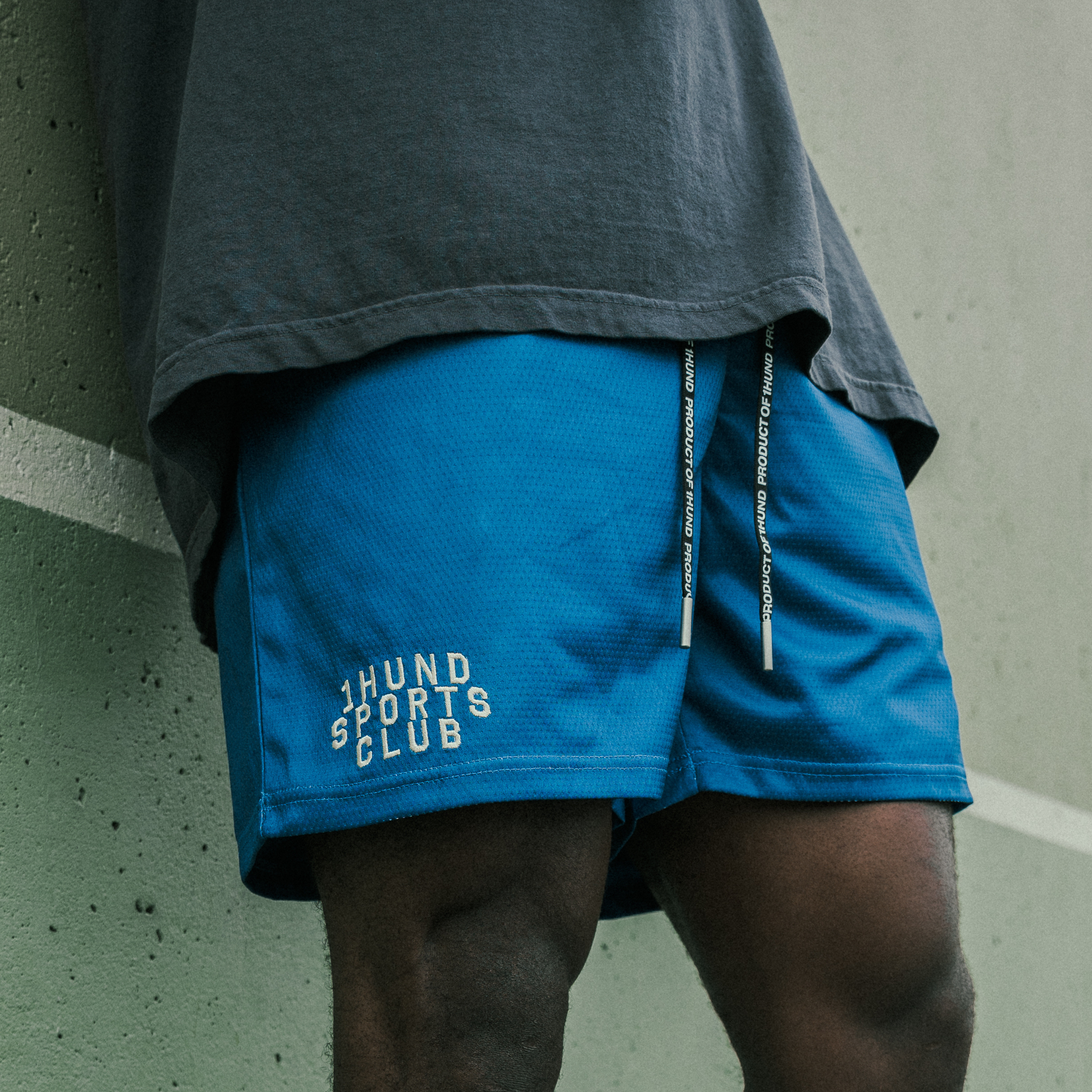 Sports Club Mesh Shorts in Navy