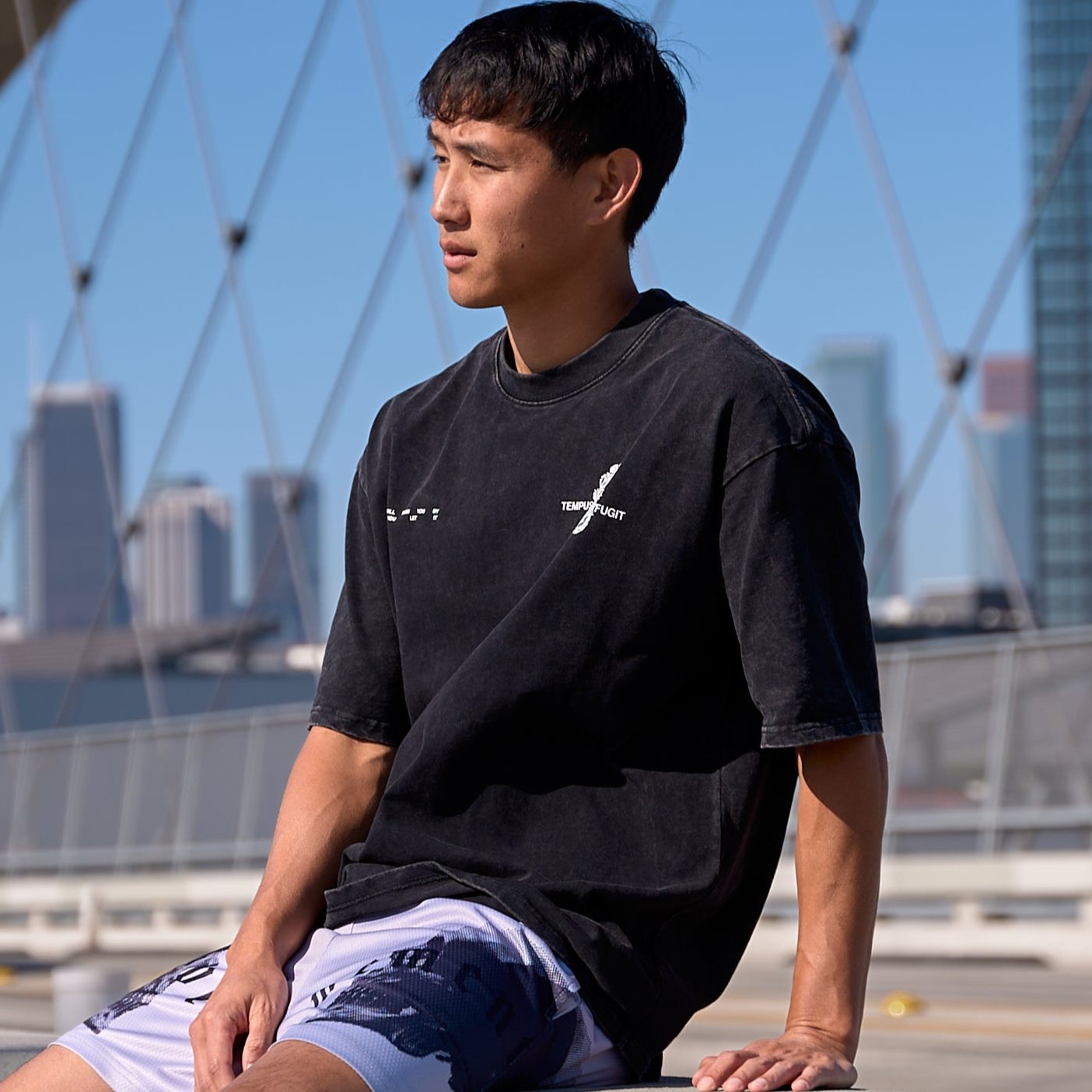 Memento Mori Timekeeper Tee in Vintage Black